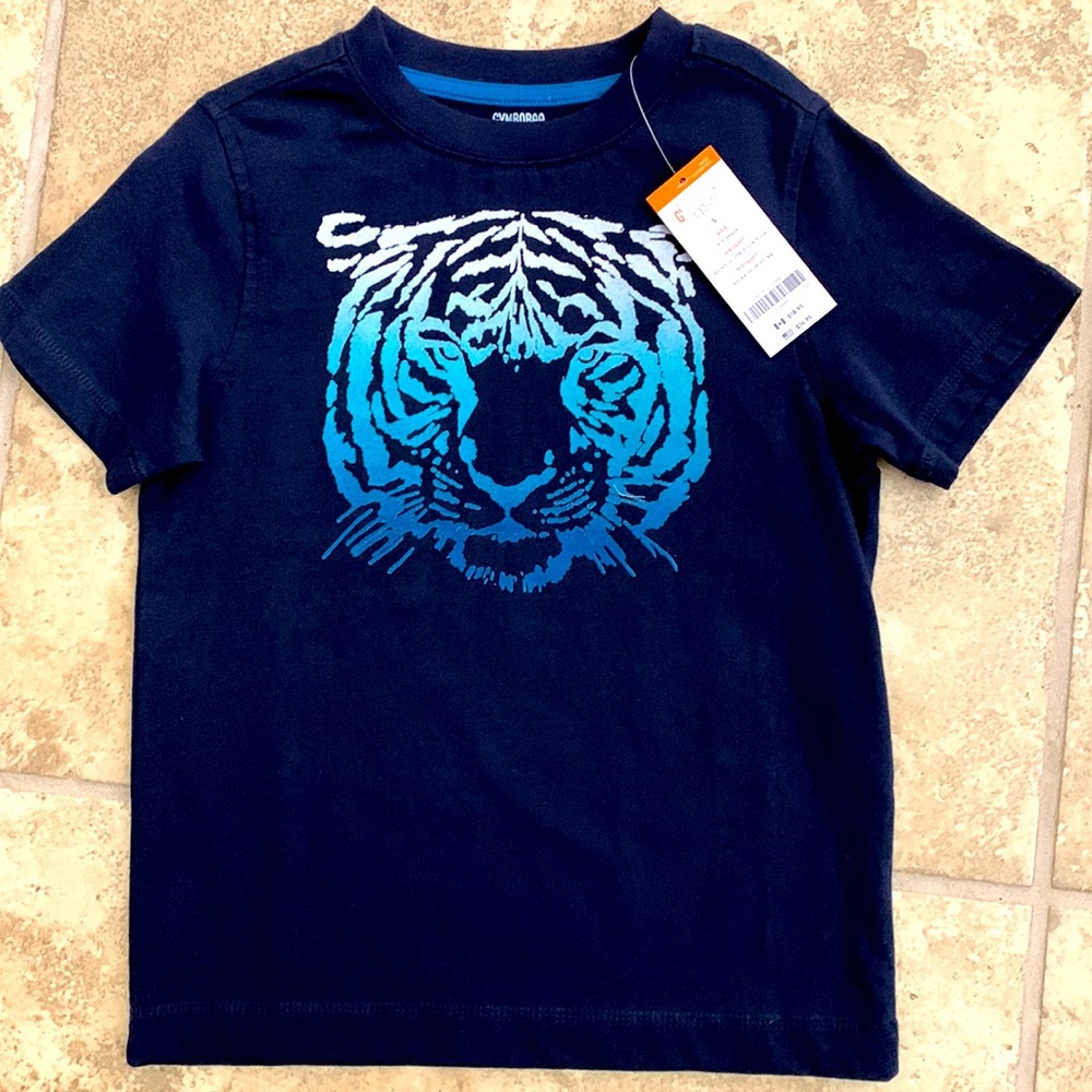 NEW NWT Gymboree Blue Tiger Face Shirt